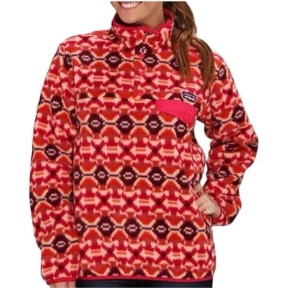 PATAGONIA Aberdeen Aztec Synchilla Snap T Pullover Southwestern Tribal Sz XS - Picture 1 of 6